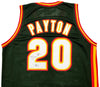 Seattle Supersonics Gary Payton Autographed Dark Green & Red Jersey Beckett BAS QR Stock #203422