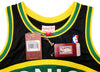 Seattle Supersonics Shawn Kemp Autographed Black Authentic Mitchell & Ness Hardwood Classics Swingman Jersey Size M "Reign Man" MCS Holo Stock #203429