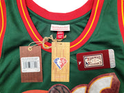 Seattle Supersonics Shawn Kemp Autographed Green Authentic Mitchell & Ness Hardwood Classics Swingman Jersey NBA Top 75 Size XXL MCS Holo Stock #203428