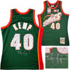 Seattle Supersonics Shawn Kemp Autographed Green Authentic Mitchell & Ness Hardwood Classics Swingman Jersey NBA Top 75 Size M MCS Holo Stock #203425