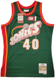 Seattle Supersonics Shawn Kemp Autographed Green Authentic Mitchell & Ness Hardwood Classics Swingman Jersey NBA Top 75 Size M MCS Holo Stock #203425