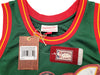 Seattle Supersonics Shawn Kemp Autographed Green Authentic Mitchell & Ness Hardwood Classics Swingman Jersey NBA Top 75 Size M MCS Holo Stock #203425