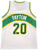 Seattle Supersonics Gary Payton Autographed White Jersey Beckett BAS QR Stock #203420