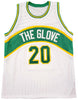 Seattle Supersonics Gary Payton Autographed White Jersey Beckett BAS QR Stock #203420