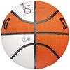 Gary Payton & Shawn Kemp Autographed Official Spalding White Basketball Seattle Supersonics MCS Holo & Beckett BAS QR Stock #203415