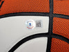 Gary Payton & Shawn Kemp Autographed Official Spalding White Basketball Seattle Supersonics MCS Holo & Beckett BAS QR Stock #203415