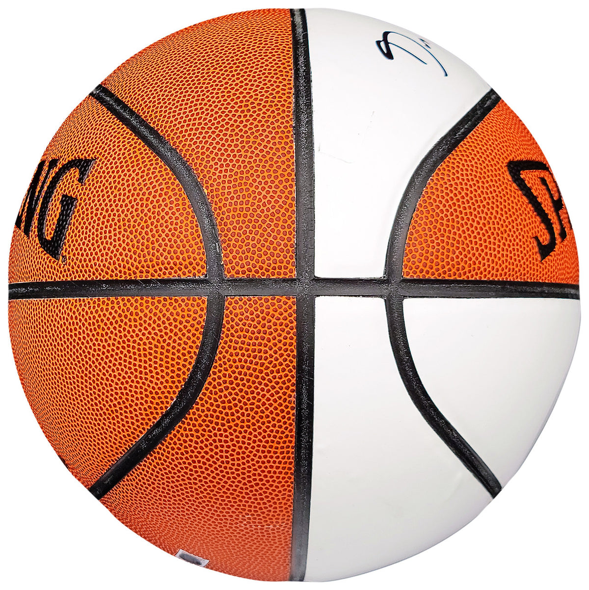 Gary Payton & Shawn Kemp Autographed Official Spalding White Basketball Seattle Supersonics MCS Holo & Beckett BAS QR Stock #203415
