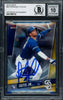 Fernando Tatis Jr. Autographed 2019 Topps Finest Rookie Card #85 San Diego Padres Auto Grade Gem Mint 10 Beckett BAS Stock #202920