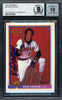 Rod Carew Autographed 1991 Bowman Card #5 California Angels Auto Grade Gem Mint 10 Beckett BAS Stock #192695