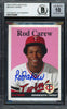 Rod Carew Autographed 2019 Topps Archives Card #66 Minnesota Twins Auto Grade Gem Mint 10 Beckett BAS Stock #192834