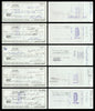 Max McGee Autographed 2.75x6 Check Green Bay Packers Lot of 20 SKU #174044