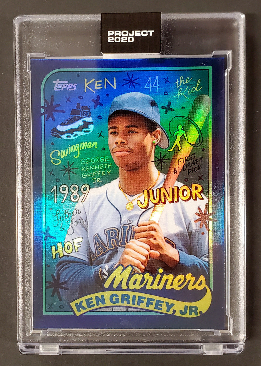 Ken Griffey Jr. 2020 Topps Project Sophia Chang Rainbow Foil Card #394 Seattle Mariners SKU #189488