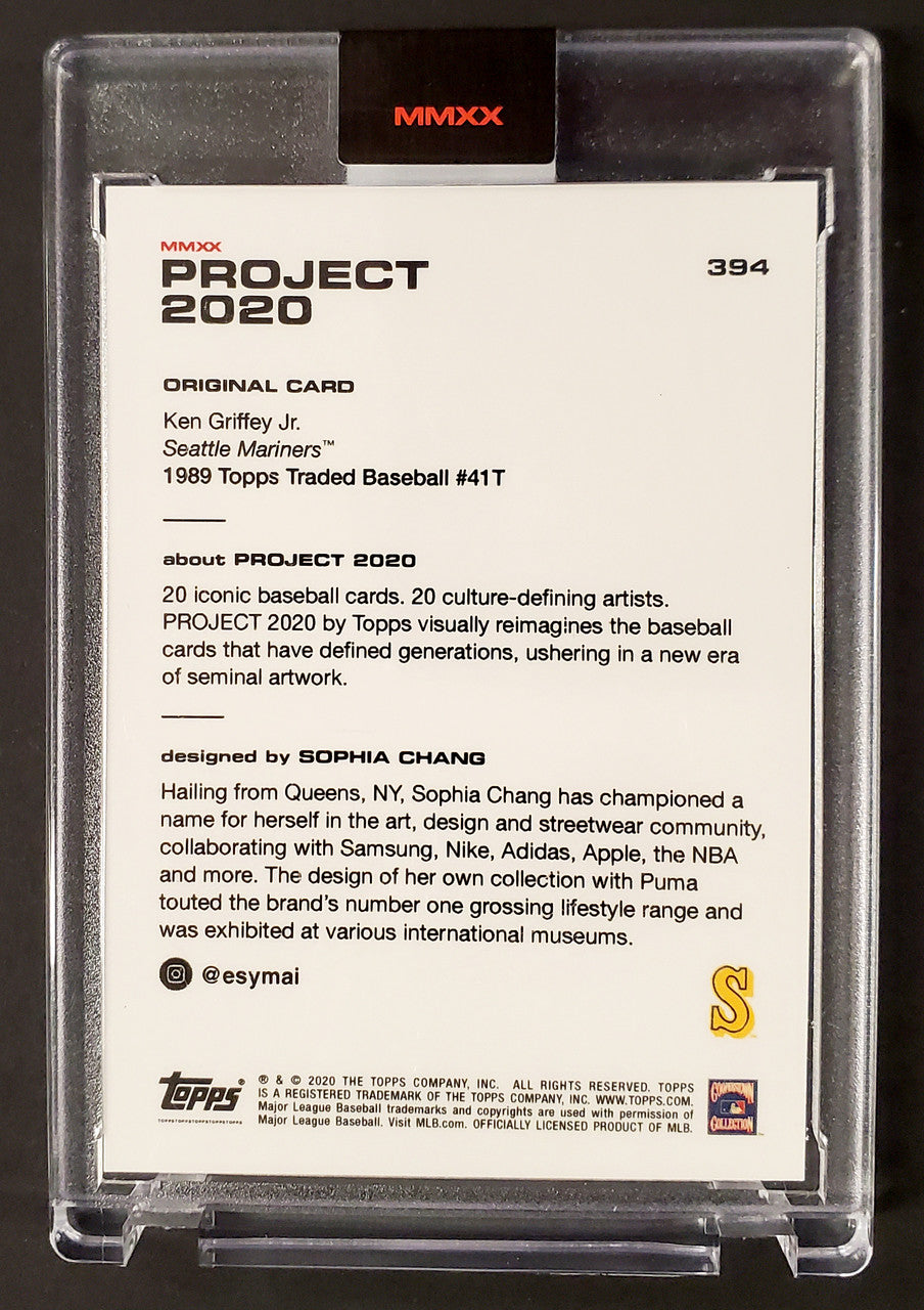 Ken Griffey Jr. 2020 Topps Project Sophia Chang Rainbow Foil Card #394 Seattle Mariners SKU #189488