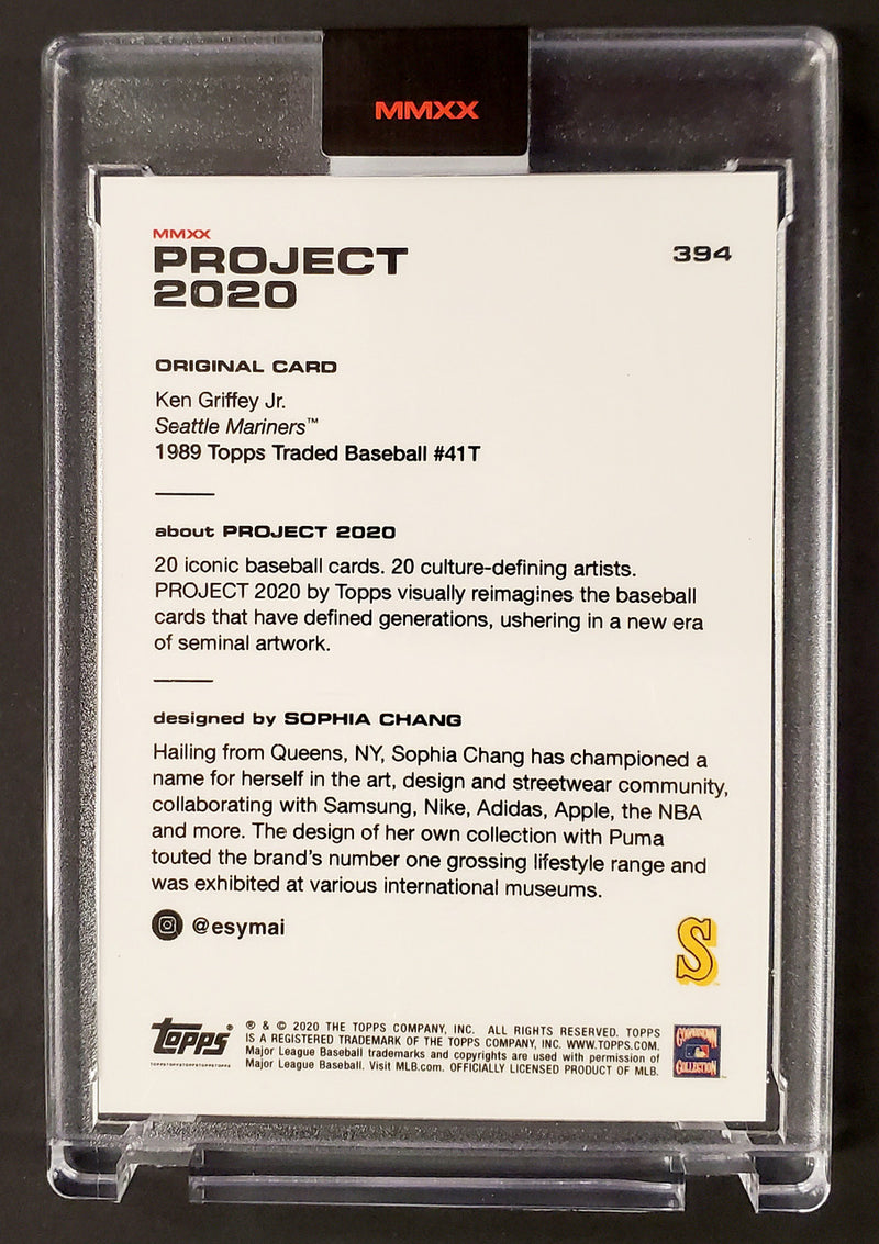 Ken Griffey Jr. 2020 Topps Project Sophia Chang Rainbow Foil Card #394 Seattle Mariners SKU #189488