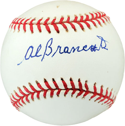 Al Brancato Autographed Official AL Baseball Philadelphia A's Beckett BAS #V68357