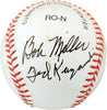 Bob Miller & Ted Kazanski Autographed Official NL Baseball Philadelphia Phillies Beckett BAS #V68361