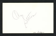 Don Sutton Autographed 3x5 Index Card Los Angeles Dodgers SKU #158262