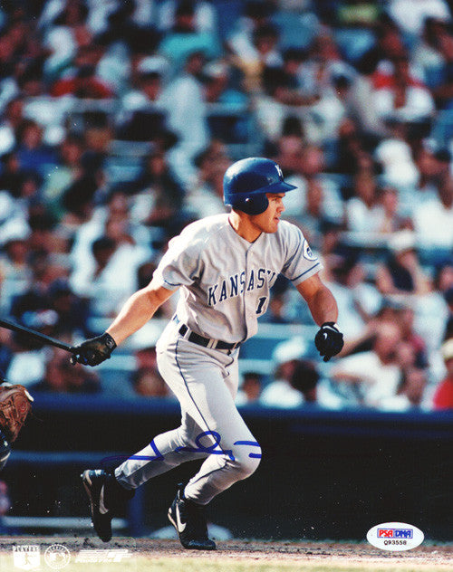 Johnny Damon Autographed 8x10 Photo Kansas City Royals PSA/DNA #Q93558