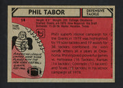 Phil Tabor Autographed 1980 Topps Rookie Card #14 New York Giants SKU #160218