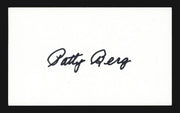 Patty Berg Autographed 3x5 Index Card LPGA Hall of Fame SKU #193956