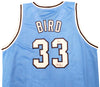 Indiana State Sycamores Larry Bird Autographed Baby Blue Jersey Beckett BAS Stock #203449