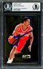 Allen Iverson Autographed 1996-97 Fleer Ultra Give & Take Rookie Card #4 Philadelphia 76ers Beckett BAS #14133869