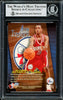 Allen Iverson Autographed 1996-97 Skybox Z Force Rookie Card #151 Philadelphia 76ers Beckett BAS Stock #203721