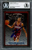 Allen Iverson Autographed 1996-97 Topps Finest Sterling Rookie Card #240 Philadelphia 76ers Beckett BAS #14133953