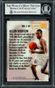 Allen Iverson Autographed 1996-97 Fleer Lucky 13 Rookie Card #1 Philadelphia 76ers Beckett BAS #14134118