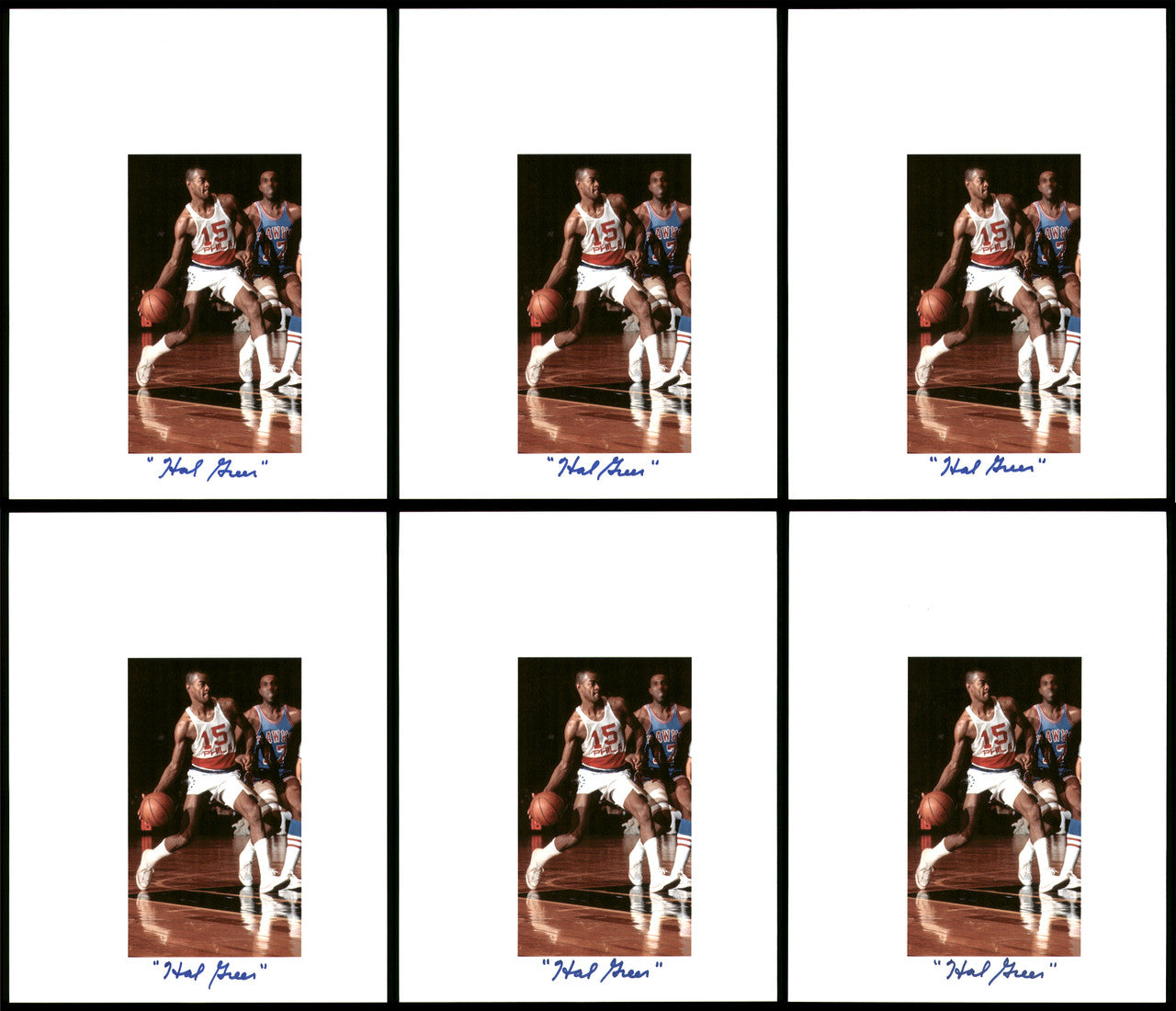 Hal Greer Autographed 8.5x11 Photo 12 Count Lot Philadelphia 76ers SKU #194007