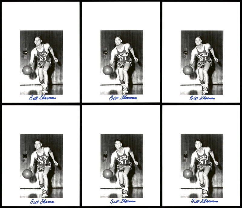 Bill Sharman Autographed 8.5x11 Photo 12 Count Lot Boston Celtics SKU #194009