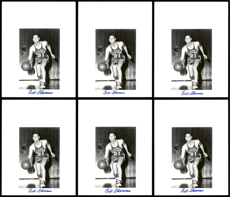 Bill Sharman Autographed 8.5x11 Photo 12 Count Lot Boston Celtics SKU #194009