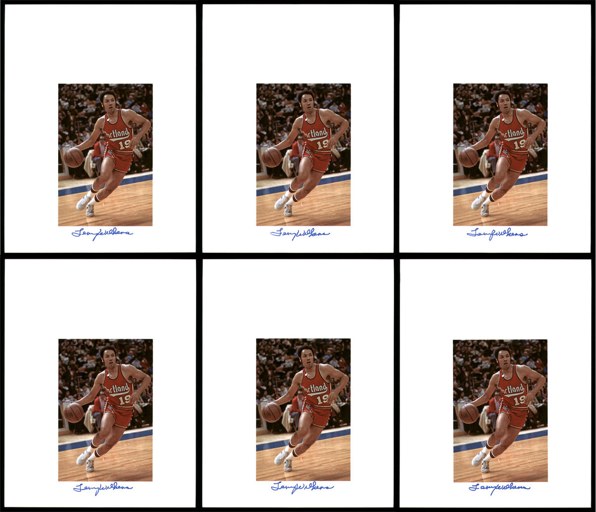 Lenny Wilkens Autographed 8.5x11 Photo 12 Count Lot Portland Blazers SKU #194011