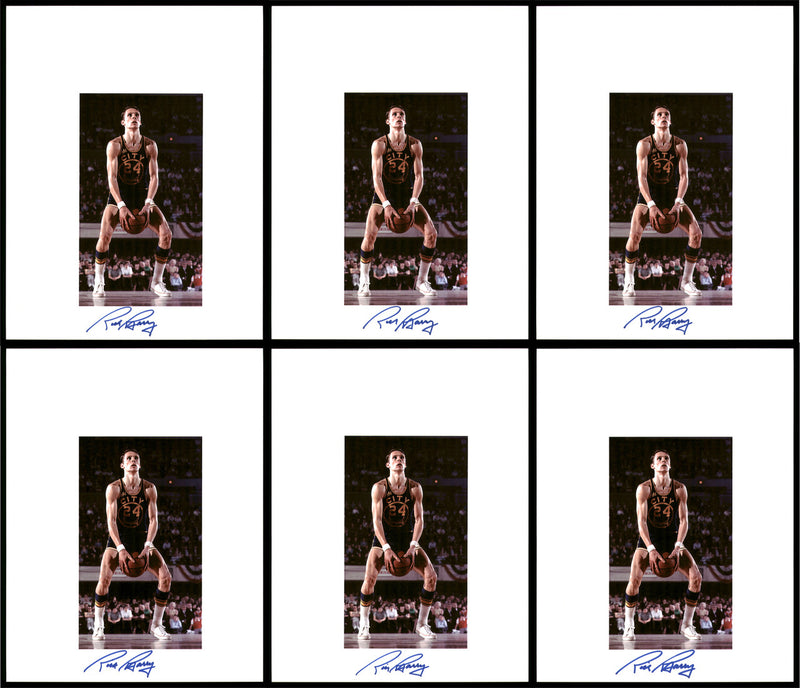Rick Barry Autographed 8.5x11 Photo 12 Count Lot Golden State Warriors SKU #194017
