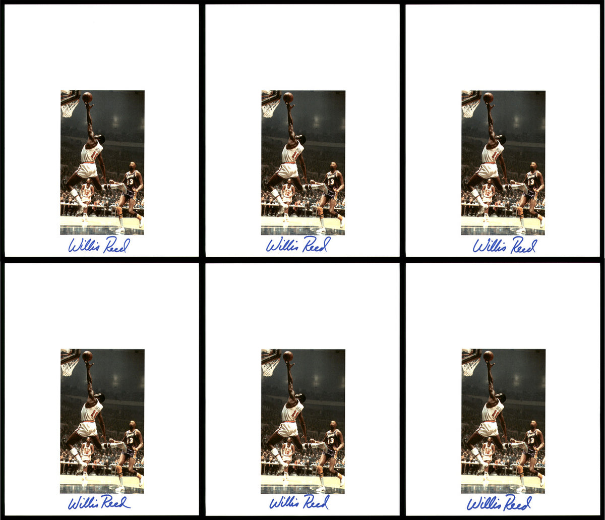 Willis Reed Autographed 8.5x11 Photo 12 Count Lot New York Knicks SKU #194018