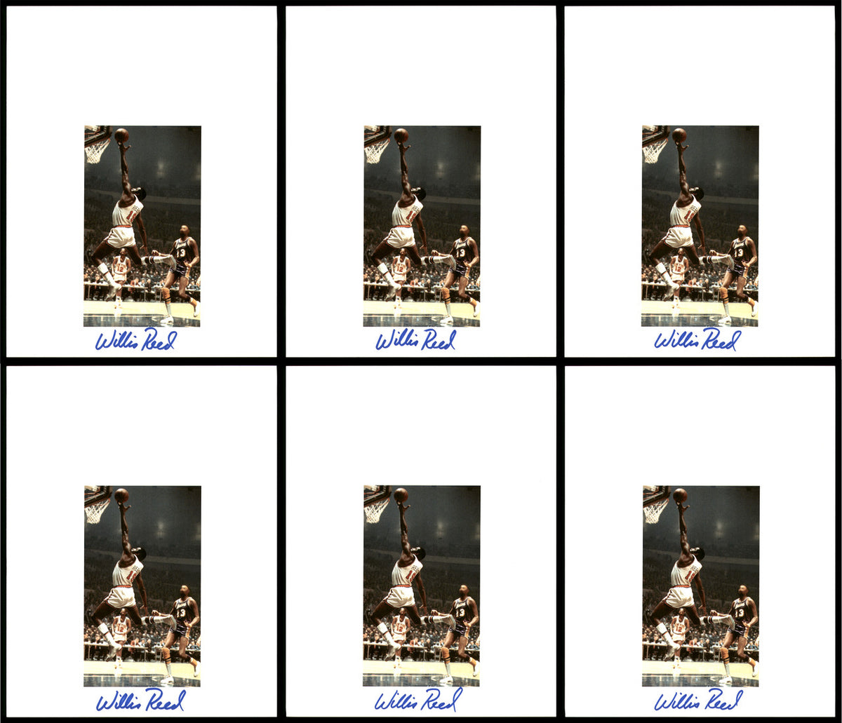 Willis Reed Autographed 8.5x11 Photo 12 Count Lot New York Knicks SKU #194018