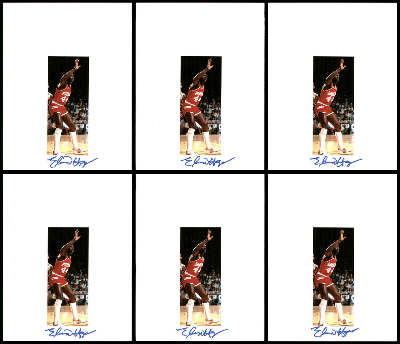 Elvin Hayes Autographed 8.5x11 Photo 12 Count Lot Houston Rockets SKU #194021
