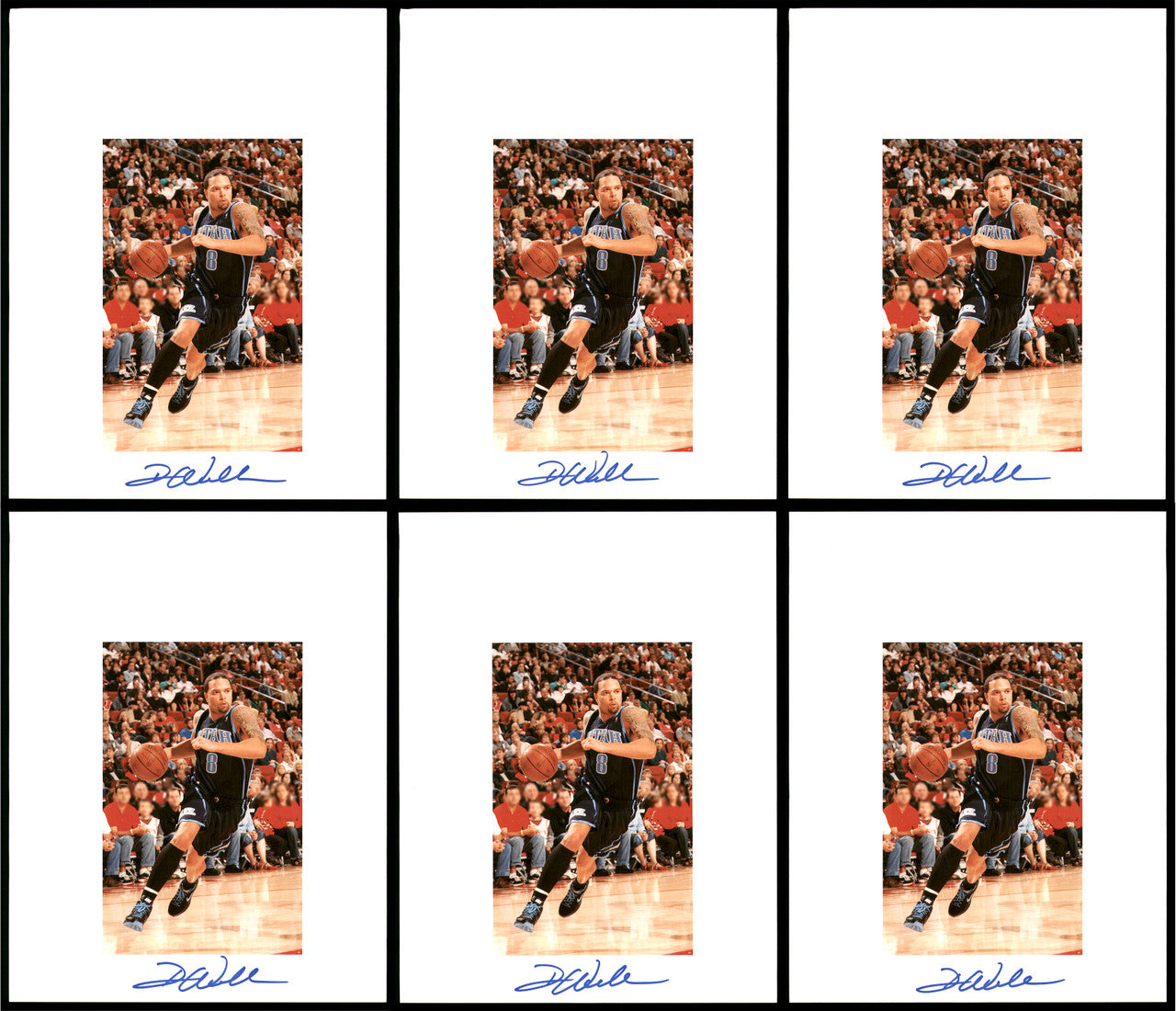 Deron Williams Autographed 8.5x11 Photo 12 Count Lot Utah Jazz SKU #194023