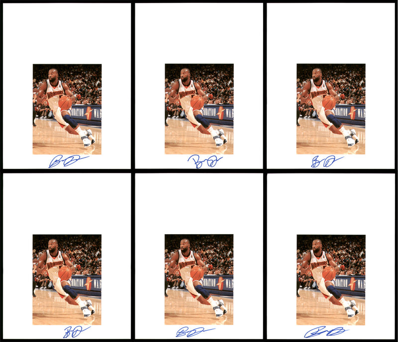 Baron Davis Autographed 8.5x11 Photo 12 Count Lot Golden State Warriors SKU #194024