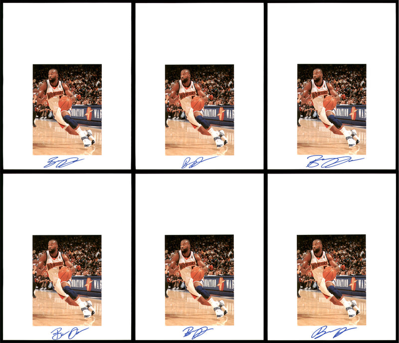 Baron Davis Autographed 8.5x11 Photo 12 Count Lot Golden State Warriors SKU #194024