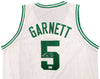 Boston Celtics Kevin Garnett Autographed White Jersey Beckett BAS QR Stock #203547