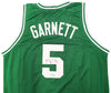 Boston Celtics Kevin Garnett Autographed Green Jersey Beckett BAS QR Stock #203548