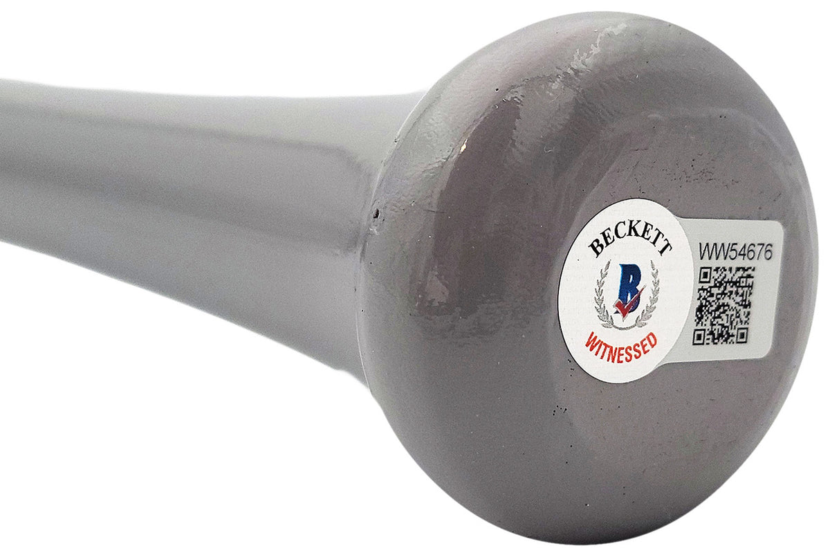 Jarred Kelenic Autographed Dark Gray Rawlings Game Model Bat Seattle Mariners Beckett BAS QR Stock #203537