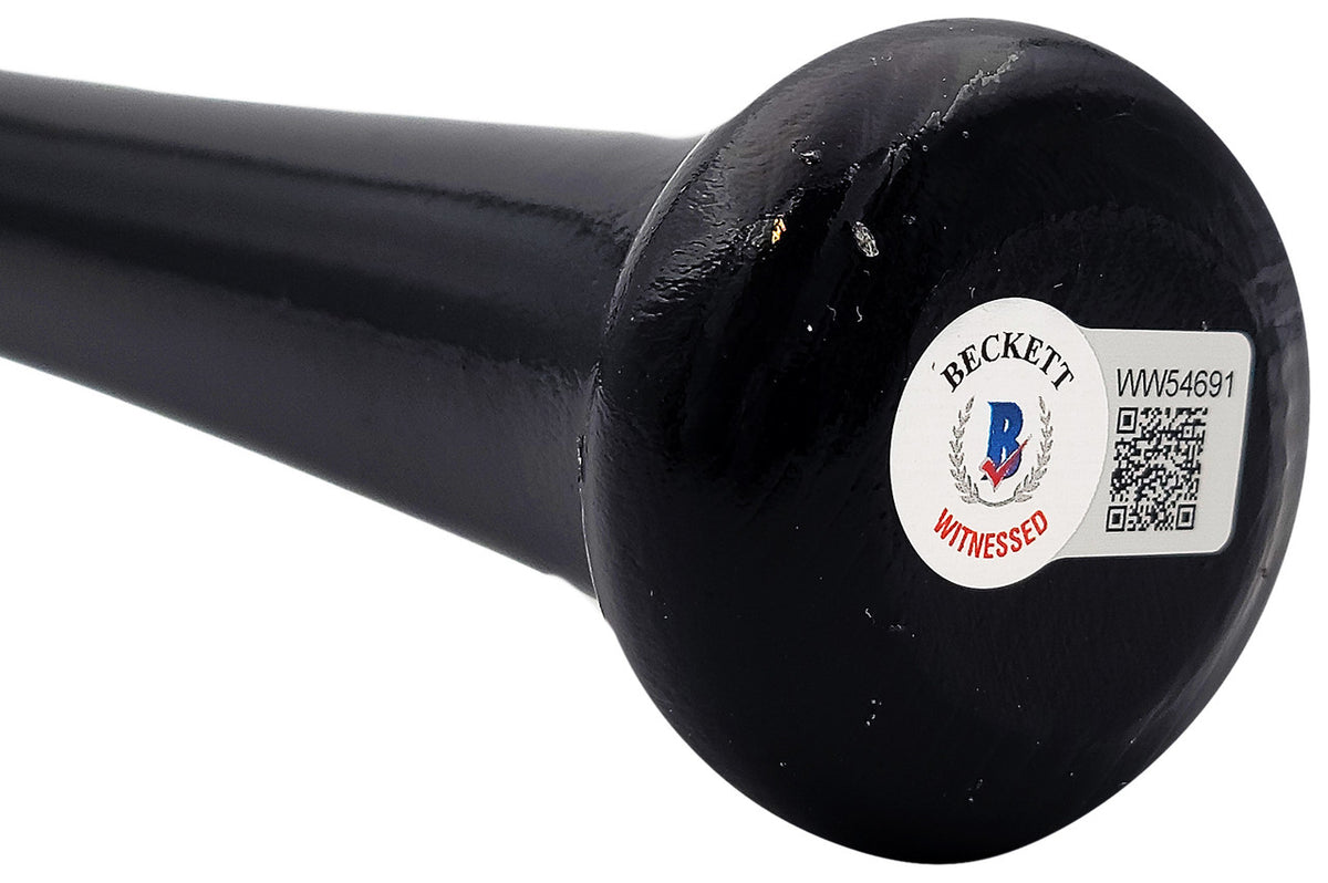 Jarred Kelenic Autographed Gray Rawlings Game Model Bat Seattle Mariners Beckett BAS QR Stock #203538