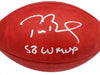 Tom Brady Autographed Official NFL Leather Super Bowl LV Logo Football "SB LV MVP" Fanatics Holo #AA0104060