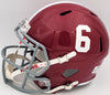 Devonta Smith Autographed Alabama Crimson Tide Red Full Size Replica Speed Helmet "Smitty" Beckett BAS QR Stock #203863