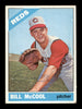 Bill McCool Autographed 1966 Topps Card #459 Cincinnati Reds SKU #203992