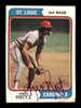 Ken Reitz Autographed 1974 Topps Card #372 St. Louis Cardinals SKU #204370
