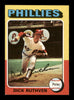 Dick Ruthven Autographed 1975 Topps Card #267 Philadelphia Phillies SKU #204435