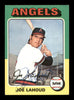 Joe Lahoud Autographed 1975 Topps Card #317 California Angels SKU #204450